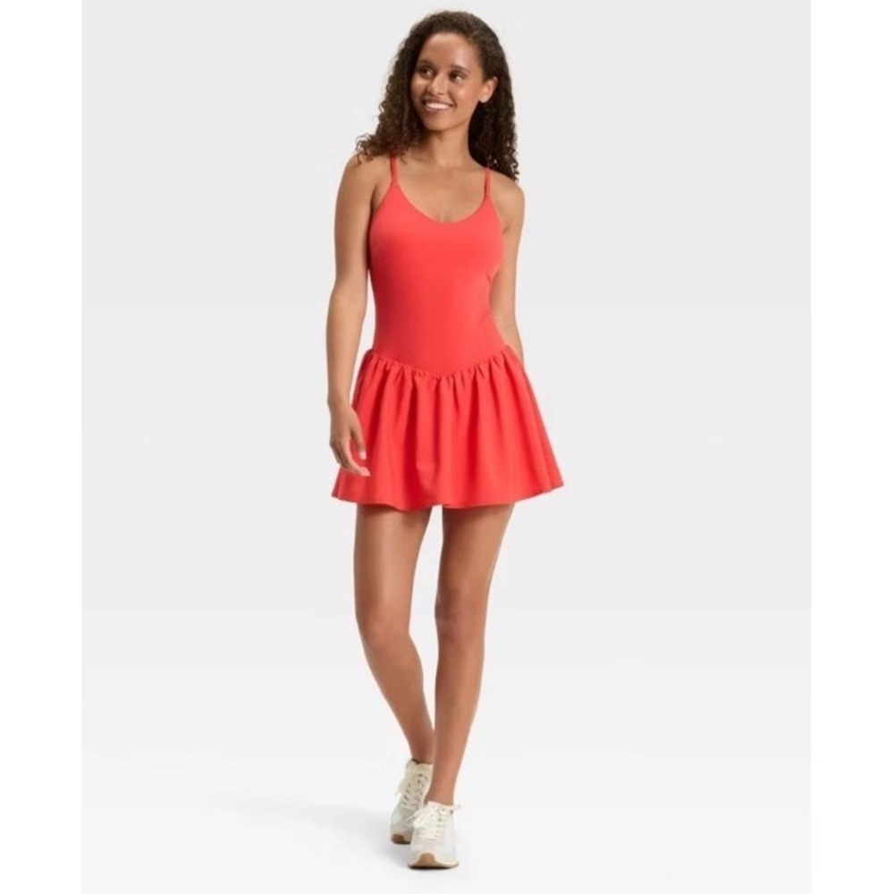 Women's Drop Waist Active Dress - JoyLab Red XL
